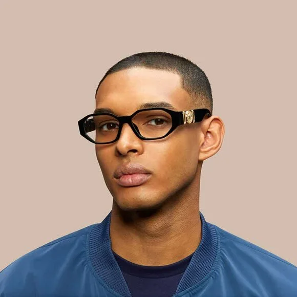 VersaceVE3320U GB1 Men Black Geometric BRAND NEW Eyeglasses display picture 1